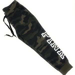 Victoria s Secret Pink Everyday Lounger Skinny Jogger Green Camo NWT